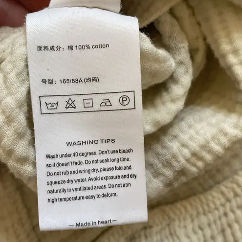 Gelato Pique Waffle Gauze Cotton Dress Cats Nightgown Size M