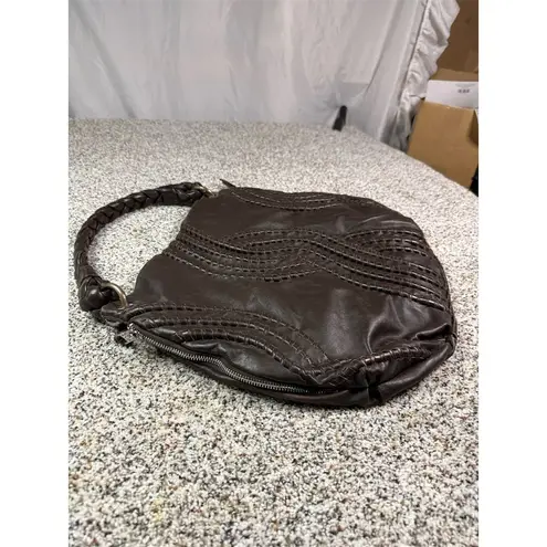 Fenn Wright Manson Brown Leather Hobo Bag with Braided Strap