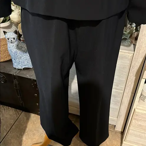 R & M Richards Black Embroidered Blazer with Mandarin Collar vintage