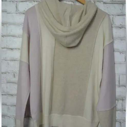 Johnny Was Calme 100% cashmere, kangaroo pocketed hoodie NWT