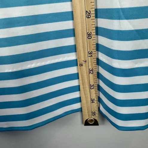 Gretchen Scott Dress XS The Hinckley Stripe Split Neck Short Shift Retro Preppy