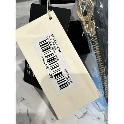 Valentino Orlandi Black Satchel Bag with Matching Wallet and Crossbody Strap