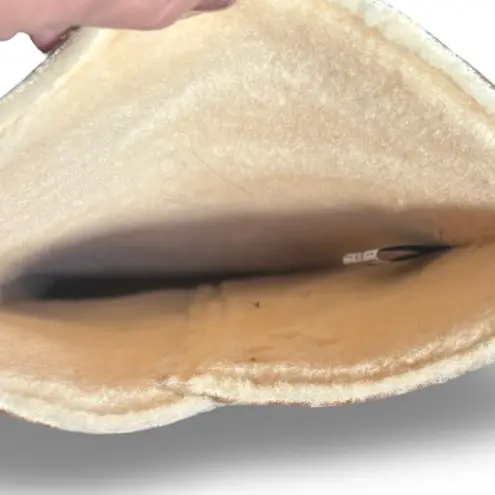 Bearpaw Elle Tall Buckle Suede Shearling Winter Boots Size 7 New Warm Outdoor Tan