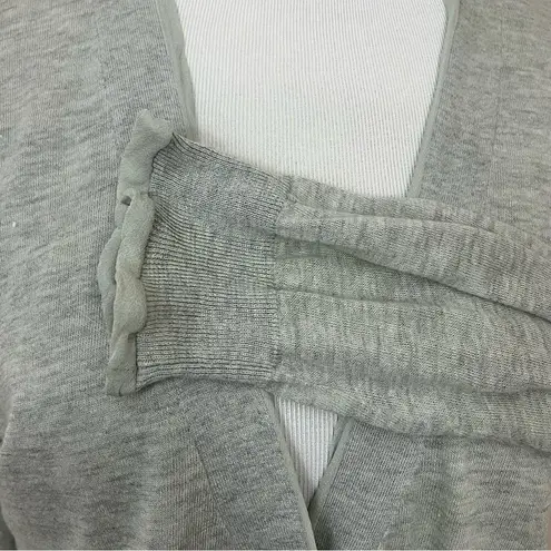 Jigsaw Cotton/Linen/ Silk Lightweight Cardigan Blouse Neutral Tan/ Greige L Tan Size L