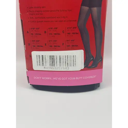 Spanx  Tight-End Tights Patterned Heathered Contrast Bodyshaping BLKGR Sz D NEW - Image 5