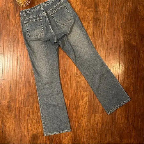 Boston Proper Relaxed Fit Boot Cut Jeans Medium Wash Size 10