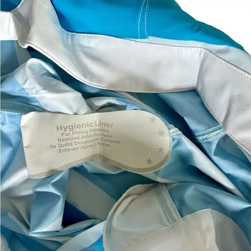 Outplay Unisex Board Shorts Blue White Striped Swim Shorts Size XL Tie Waist NWT