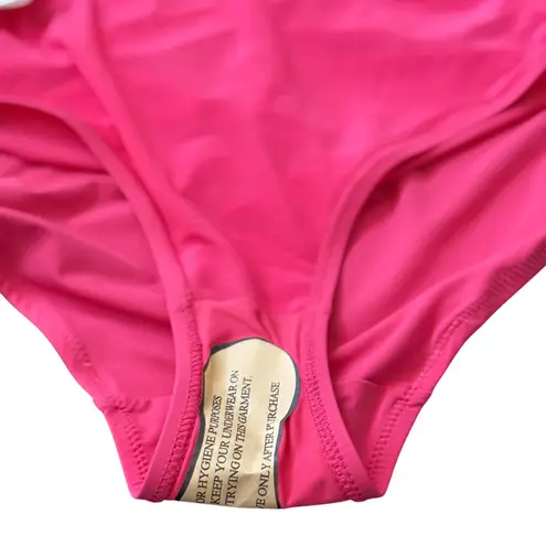 Popilush Ruched One Piece Swimsuit Tummy Control Padded Hot Pink M Size M