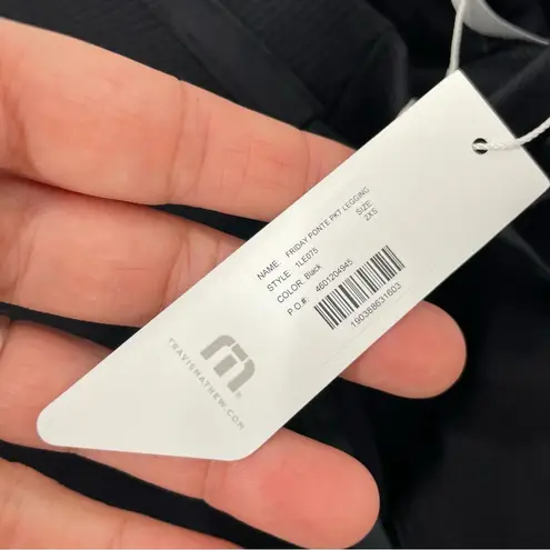 Travis Mathew Friday Ponte Pocket Leggings XXS NWT 600 Black