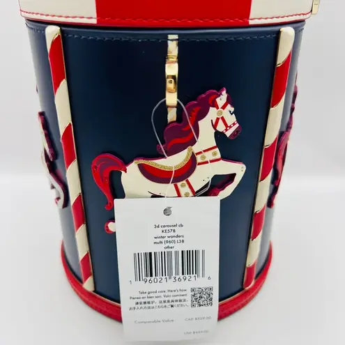 Kate Spade  Winter Wonders Carousel 3D Crossbody Bag Novelty Handbag New