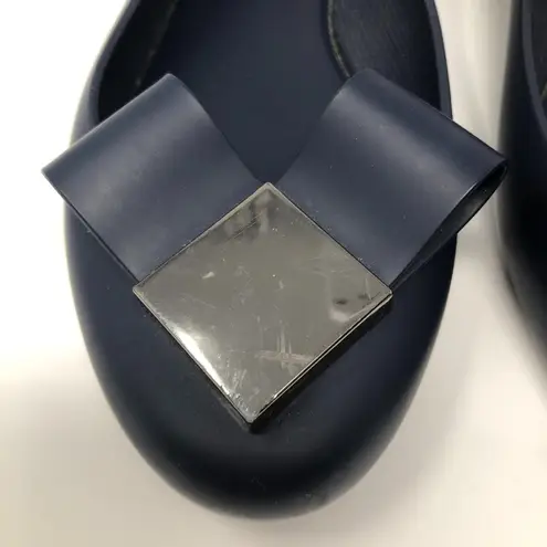 Melissa 's Space Love Blue Jelly Flats Navy Blue