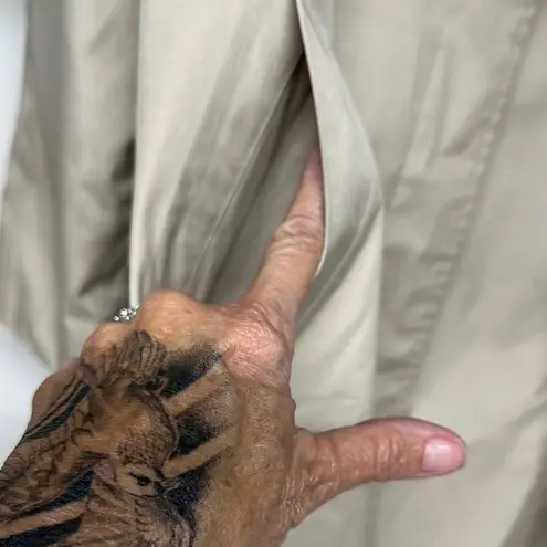 London Fog MAINCOAT EDITION BEIGE ALL WEATHER TRENCH COAT 14 REG 44" LONG