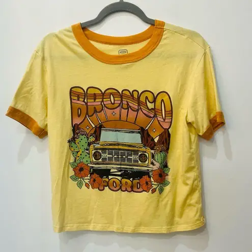 Ford Bronco graphic tee yellow orange boho hippie size Medium