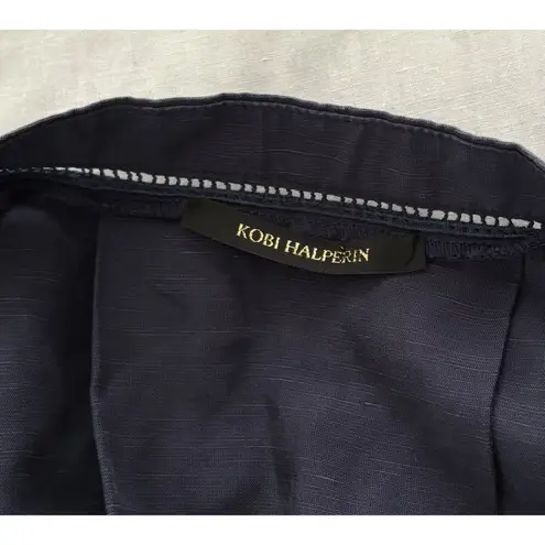 Kobi Halperin Marni Tunic Womens Size M Navy Relaxed Lagenlook Minimalist Lux Blue Size M