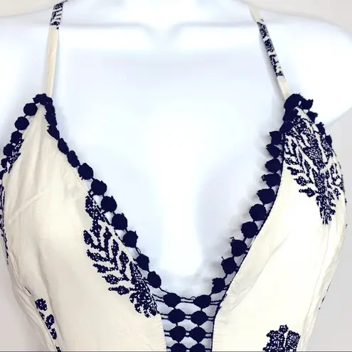 Tea & Cup Black and Cream Sleeveless Romper Size Small