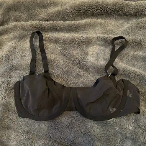 CUUP Balconette Black Mesh Bra Size 34B