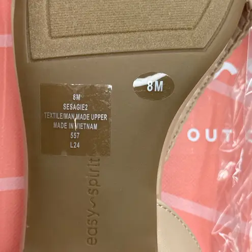 Easy Spirit Women's Sagie Block Heel Dress Sandals- Light Natural- Size 8