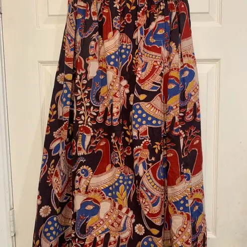 Taavi Peacock & Elephant Side Slit Size 28 A