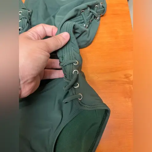 Tinibikini Army Green One-Piece Swimsuit | Size XL Olive Green EUC