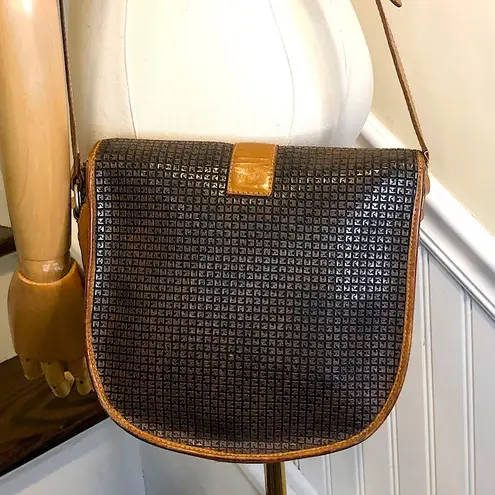 TED LAPIDUS Monogram Crossbody Shoulder Bag