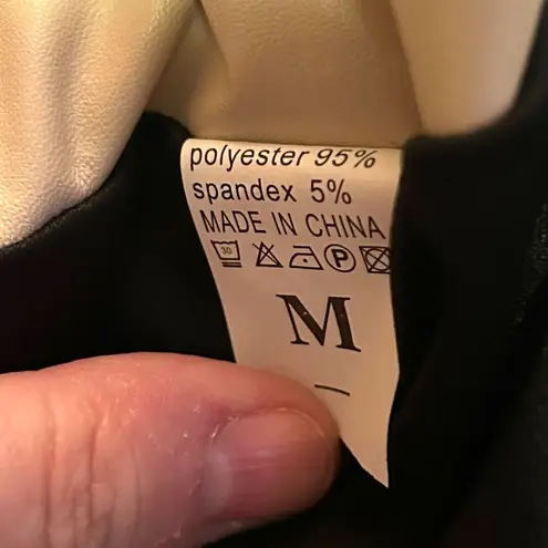 None Faux Leather Mini Skirt M