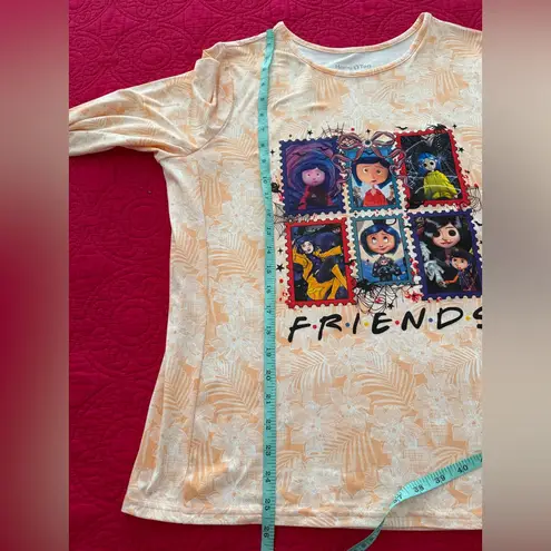 Hang Ten Women’s Adult T Shirt Halloween Size XL Orange Round Neck Design Caronile