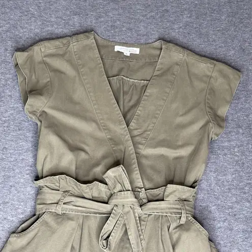 Marissa Webb Collective Olive Green Canvas Romper Womens Size 6