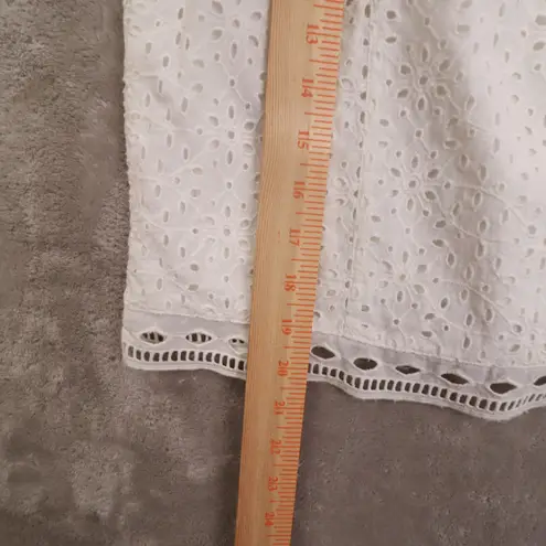 Maeve Anthropologie Tilly White Sleeveless Eyelet Top Women's 4 Boho Chic