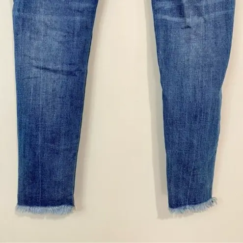 Dear John Women’s High Rise Skinny Raw Hem Denim Jean Medium Wash Size 27 EUC