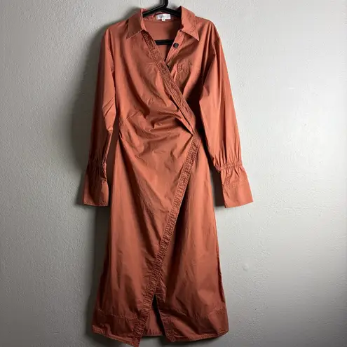 ALC Frank A.L.C Calvin Wrap Dress In Dark Firenze Size 4