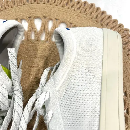 Rothy's The Lace Up Sneaker Chartreuse White Knit Size Women's 9