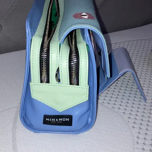 NWOT Min & Mon Cael Reversible Vista Blue Bag