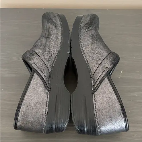 Dansko  Professional metallic suede clogs black size 41