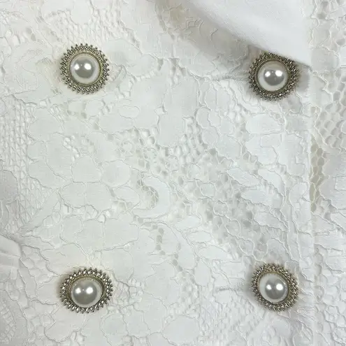 Rebecca Vallance Harriet Bridal Lace Blazer Dress Mini White Size 4