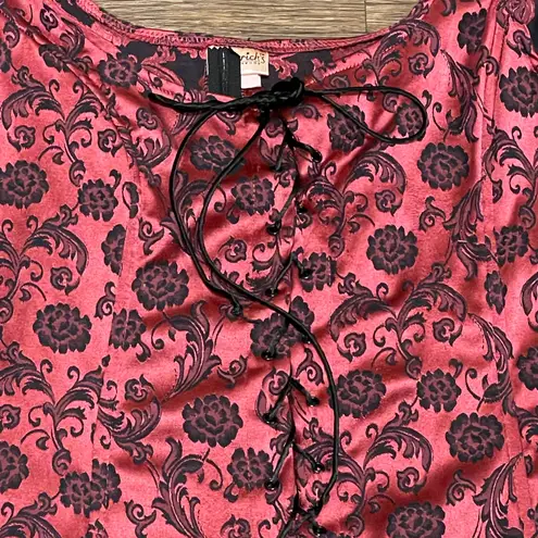 Frederick's of Hollywood Vintage Frederick’s Of Hollywood Red Black Tank Corset With Boning Size 1X