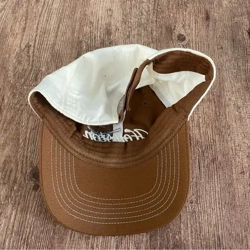 Houston Livestock Show and Rodeo Baseball Cap Strapback Hat OSFM Brown Cowboy White