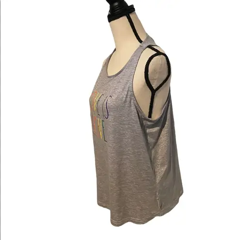 Rae Dunn  grey size medium Love Is Love tank top.