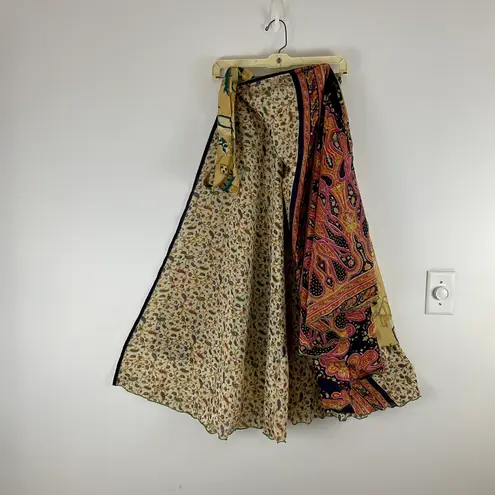 Reversible Wrap Maxi Skirt BINS612