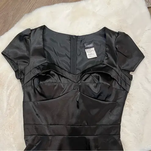 Frederick's of Hollywood Frederick’s of Hollywood Black Satin Bodycon Dress Size 2