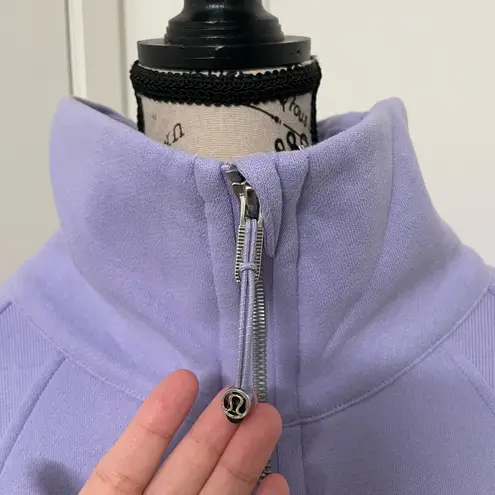 Lululemon Scuba Oversized Funnel - Neck Half Zip - Lilac Smoke