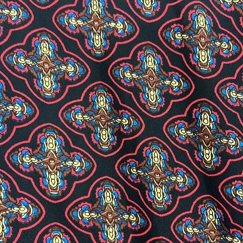 Free Press XS Red and Black Open Back Long Sleeve Lined Romper