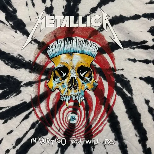 Metallica In Vertigo You Will Be Heavy Metal Band Tie-Dye T-Shirt Size 2XL