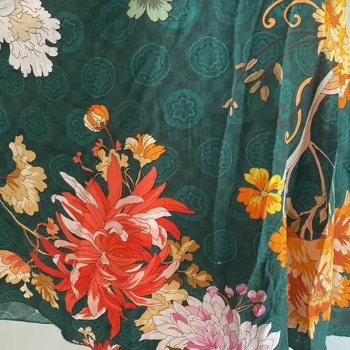 Johnny Was Roselyn 100% Silk Floral Print Tank Top M