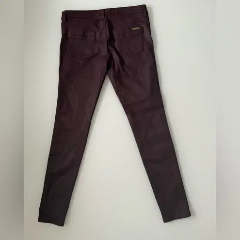 Massimo Dutti Size 6 Burgundy Skinny Jean