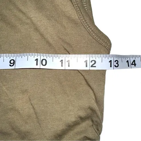 n:philanthropy NWT Buenos Side Ruched Tank in Martini Olive XS