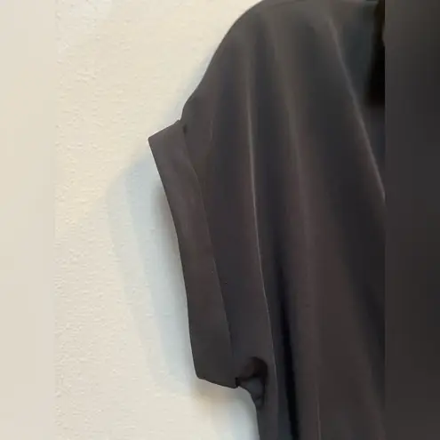 Roz & Ali Black Button Down Dress Belted Midi – Size 12