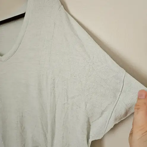 Stylus Light Green Ruched Top Womens XL Athleisure Workout Short Sleeve Casual