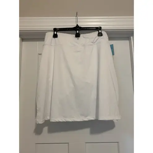 Willit Women's Tennis Skirt High Waisted Golf Athletic Run Skorts White Size XL