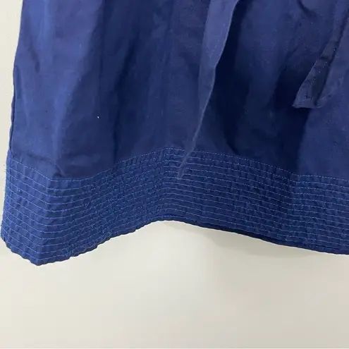Banana Republic Blue Utility Shirtdress Size 0 Linen Blend Tie Belt Mini Dress