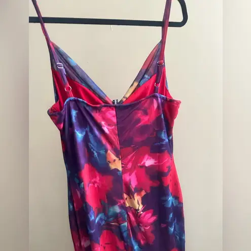 PRETTYGARDEN NEW Floral Spaghetti Strap Maxi Dress Stretch Sexy Bodycon Dress